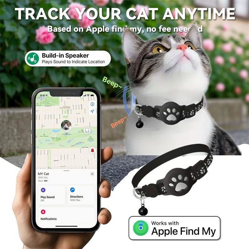Cartoon Pet Cat Locator Collar for GPS Tracking