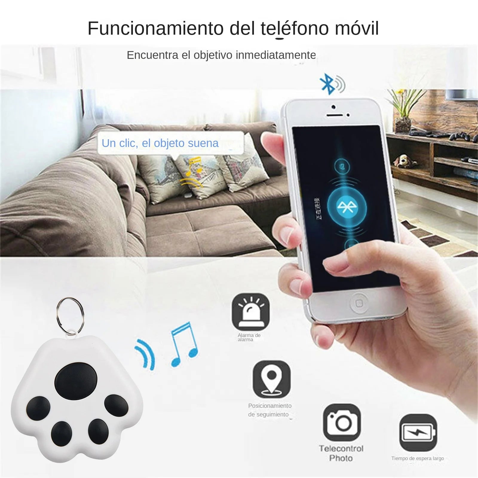 Mini Smart GPS Tracker Bluetooth Anti-Lost Device Pet Luggage Wallet Tracking For IOS / Android Smart Finder Locator Accessories