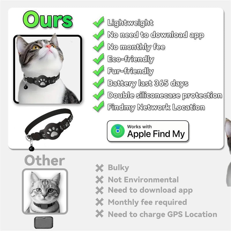 Cartoon Pet Cat Locator Collar for GPS Tracking