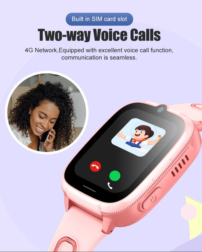 Kids 4G Smartwatch GPS Video Call Waterproof