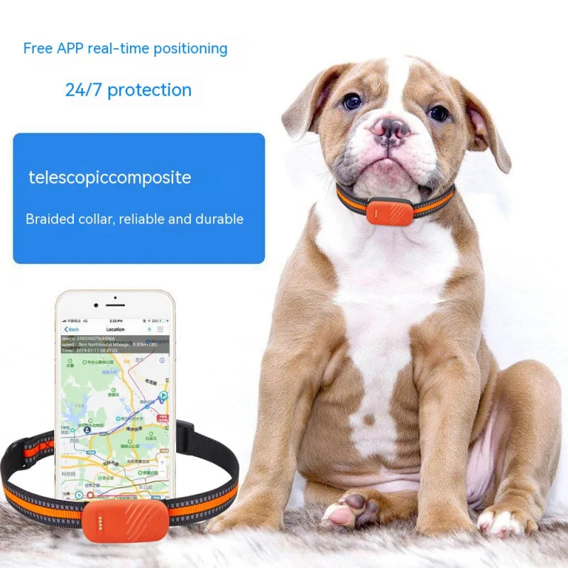 GPS Waterproof Pet Tracker – Real-Time Location for Dogs & Cats