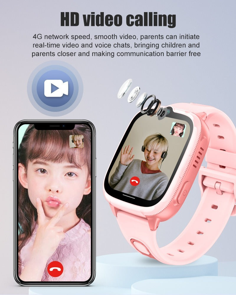 Kids 4G Smartwatch GPS Video Call Waterproof